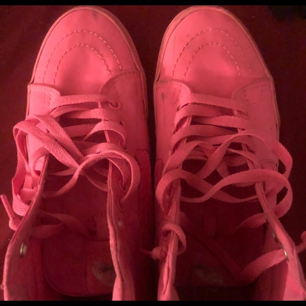 Neon pink vans